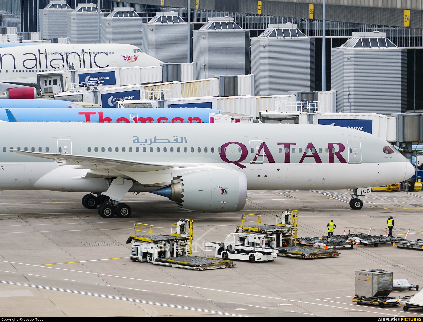 Qatar Airways A7-BCB aircraft at Manchester