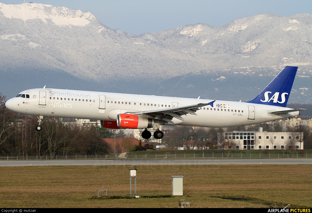 SAS - Scandinavian Airlines OY-KBL aircraft at Geneva Intl