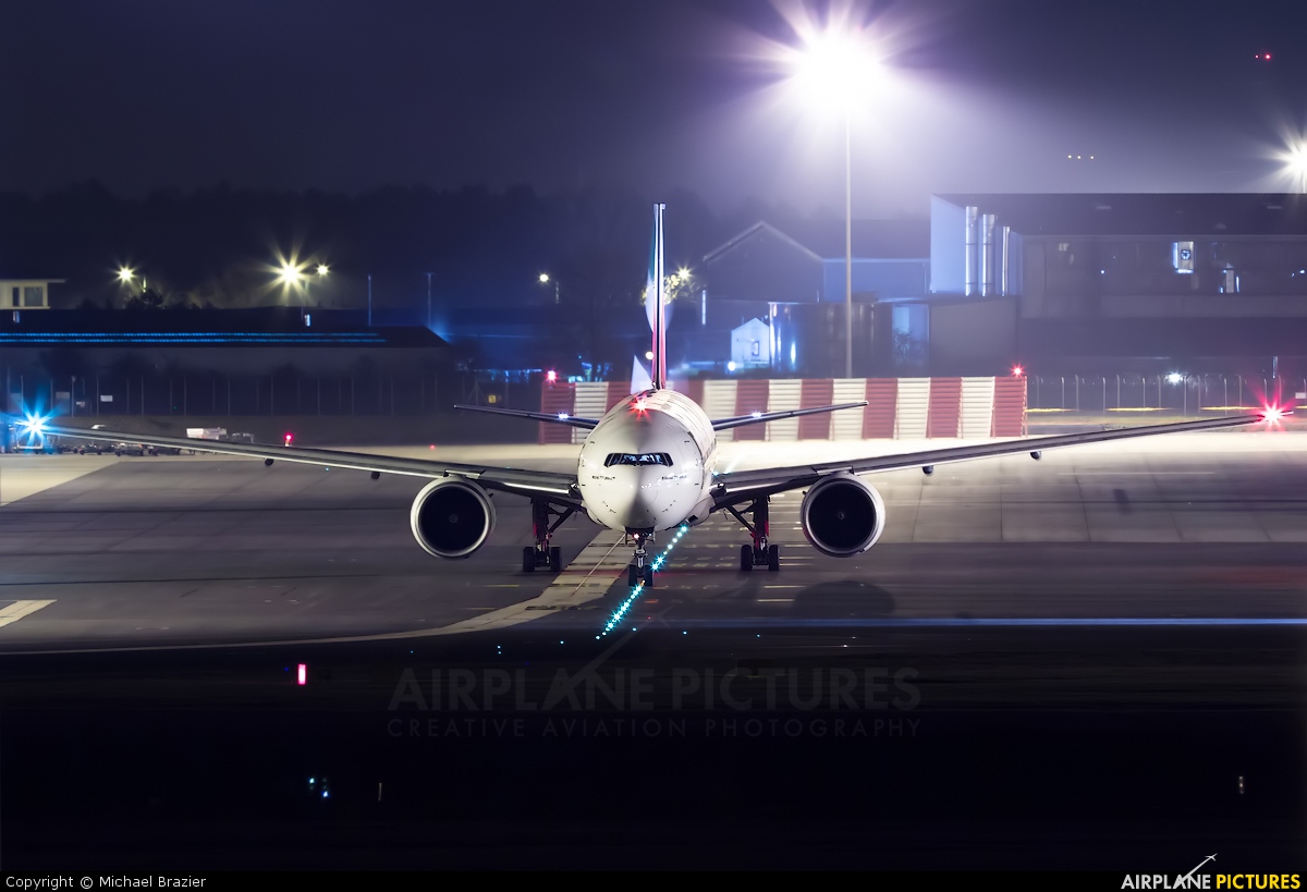 Emirates Airlines A6-EBP aircraft at Birmingham