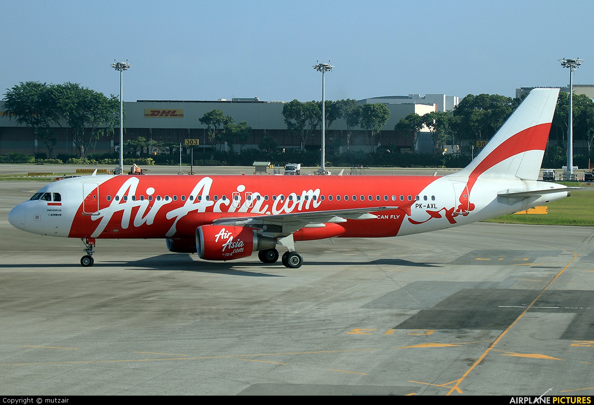 AirAsia (Indonesia) PK-AXL aircraft at Singapore - Changi