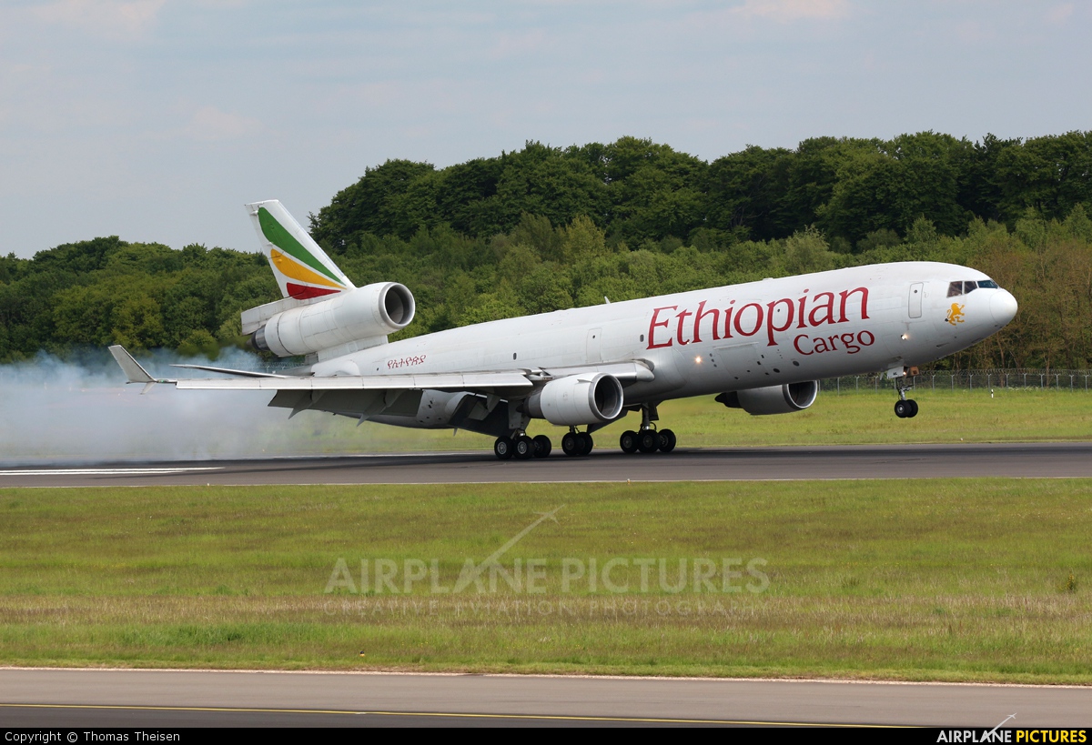 Ethiopian Cargo ET-AML aircraft at Luxembourg - Findel