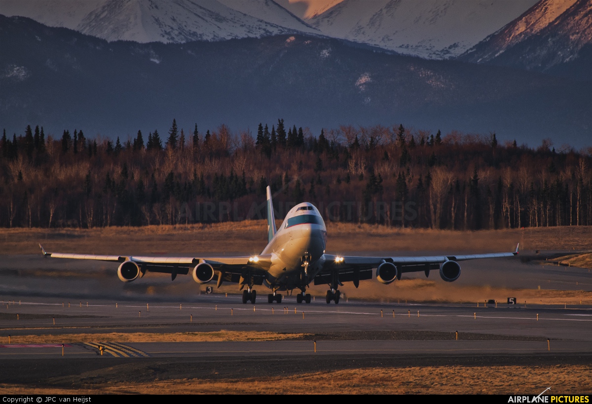Cathay Pacific Cargo B-LIC aircraft at Anchorage - Ted Stevens Intl / Kulis Air National Guard Base