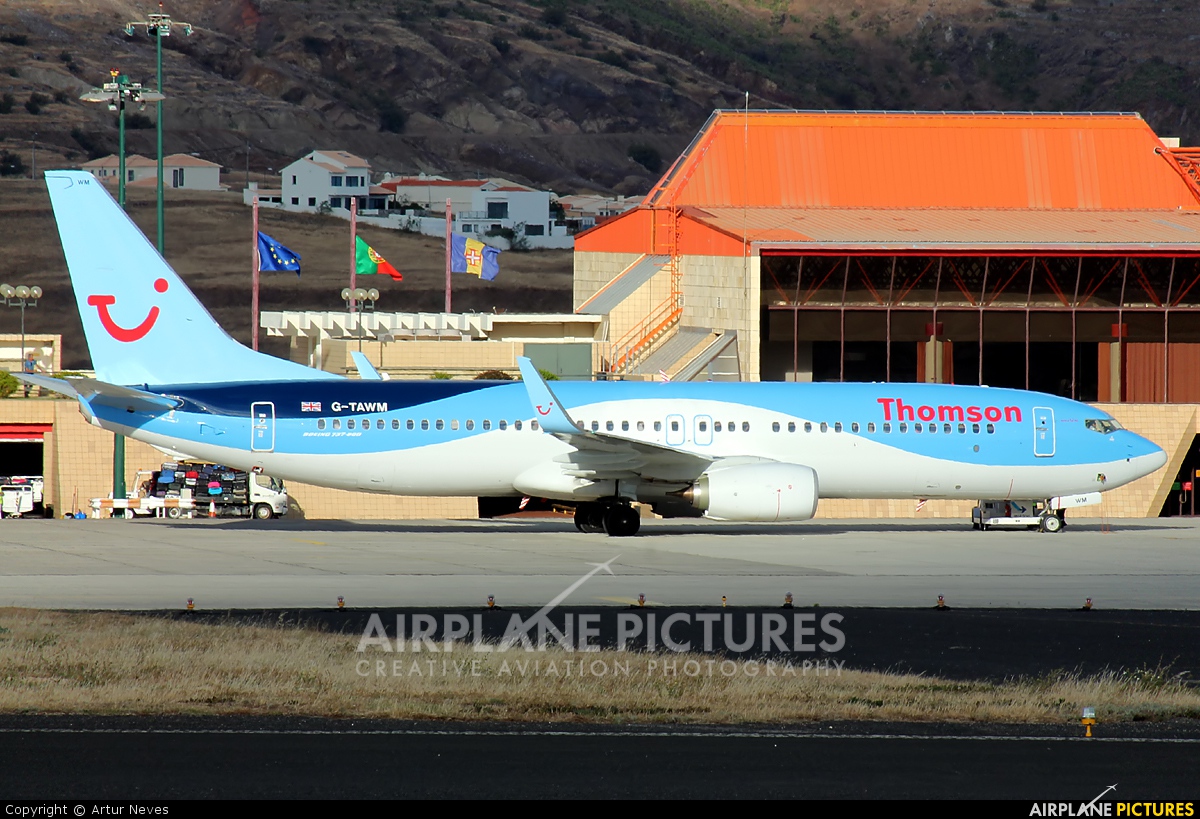Thomson/Thomsonfly G-TAWM aircraft at Porto Santo