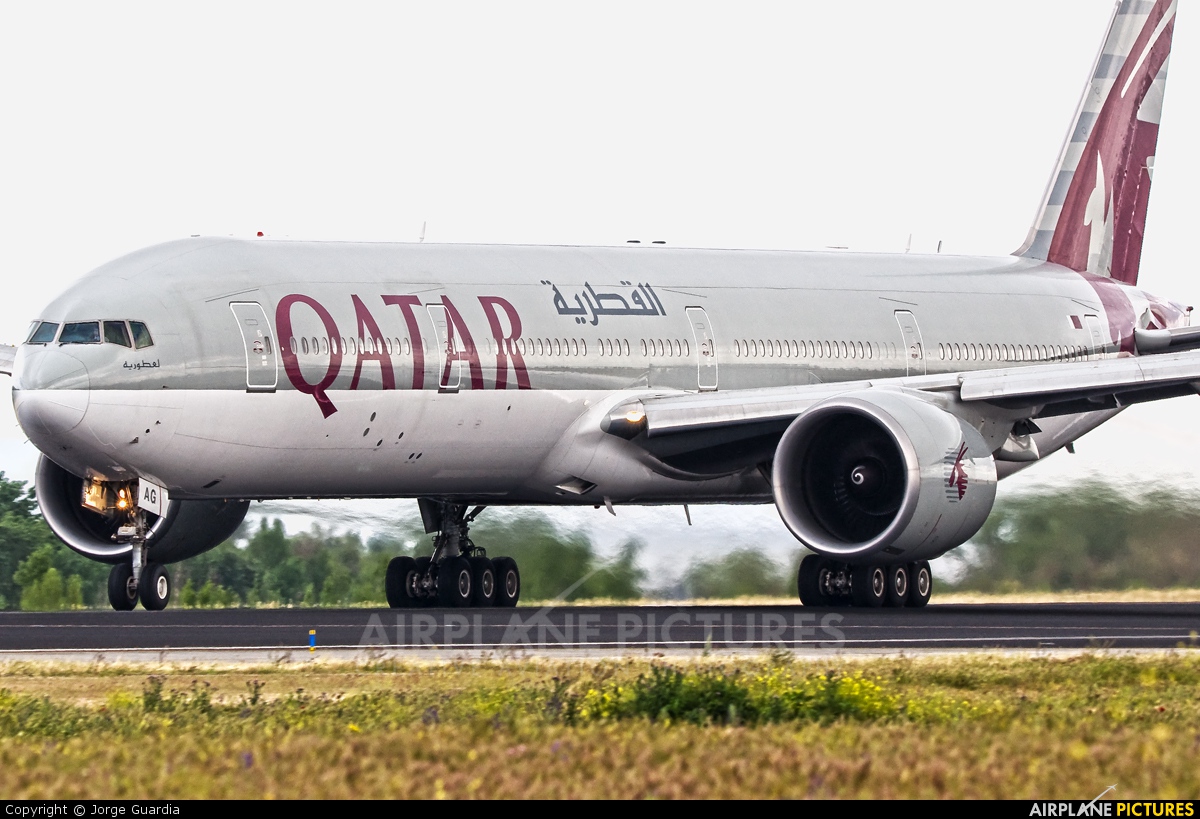 Qatar Airways A7-BAG aircraft at Madrid - Barajas