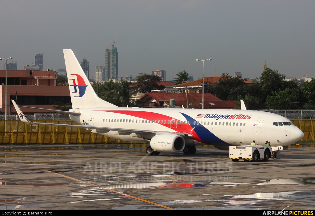 Malaysia Airlines 9M-MXL aircraft at Manila Ninoy Aquino Intl