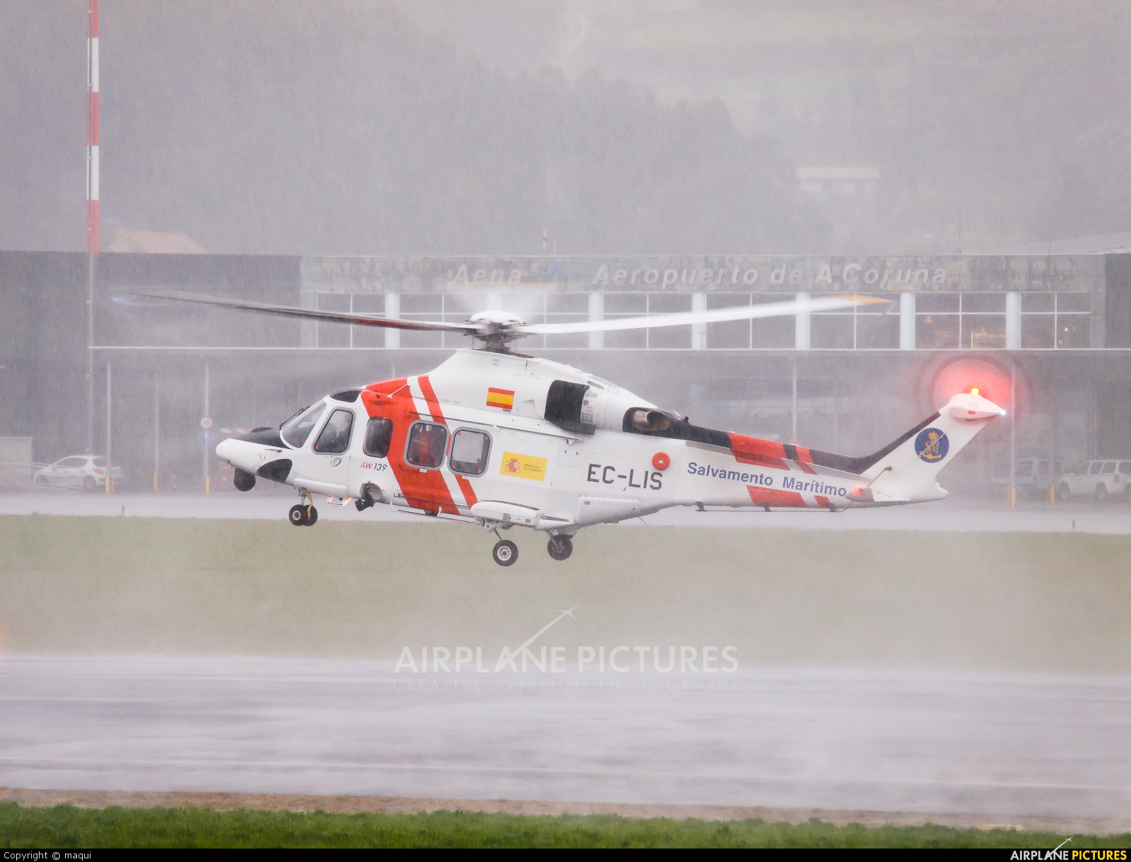 Spain - Coast Guard EC-LIS aircraft at La Coruña