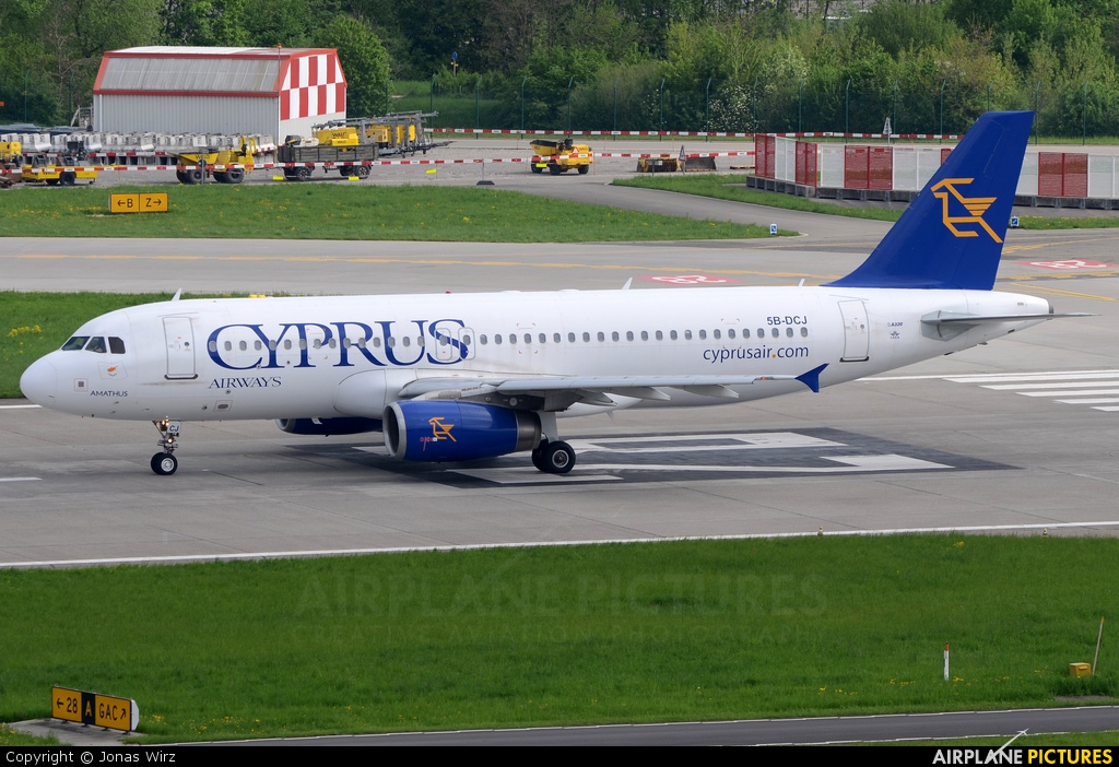 Cyprus Airways 5B-DCJ aircraft at Zurich