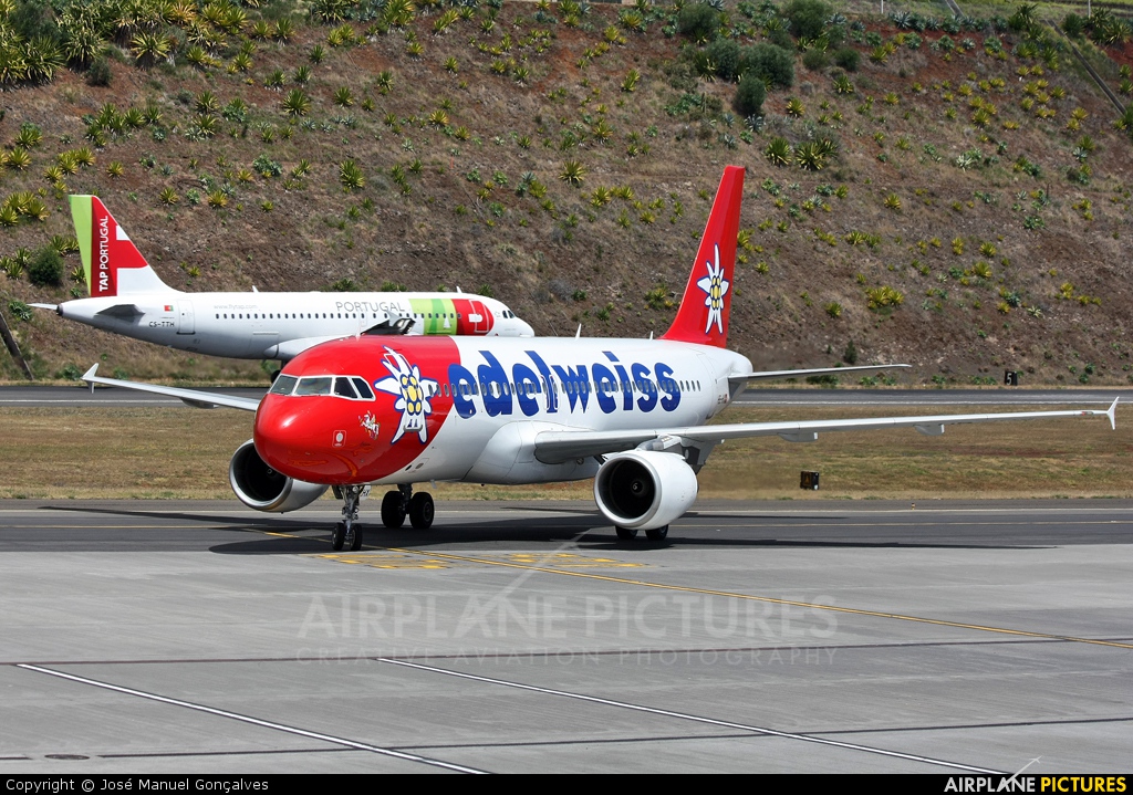 Edelweiss HB-IHX aircraft at Madeira
