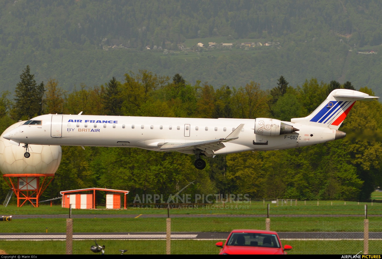 Air France - Brit Air F-GRZC aircraft at Ljubljana - Brnik