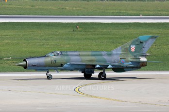 117 - Croatia - Air Force Mikoyan-Gurevich MiG-21bisD