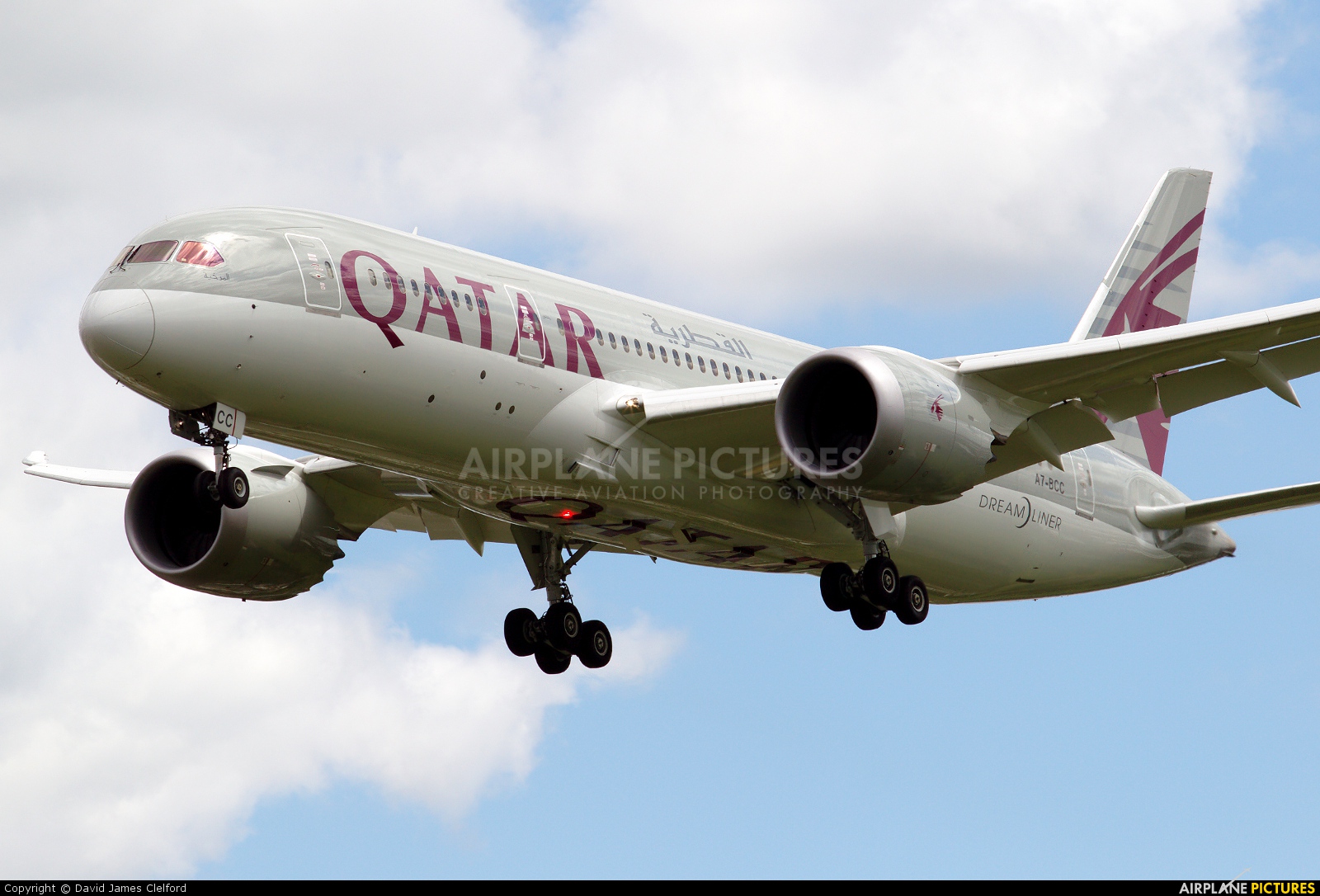 Qatar Airways A7-BCC aircraft at London - Heathrow