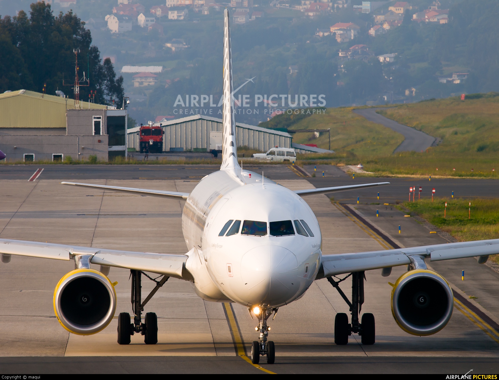 Vueling Airlines EC-LOB aircraft at La Coruña