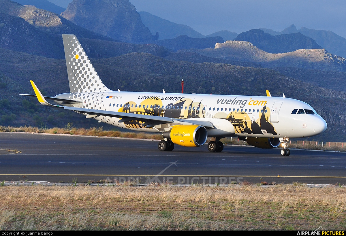Vueling Airlines EC-LVP aircraft at Tenerife Norte - Los Rodeos