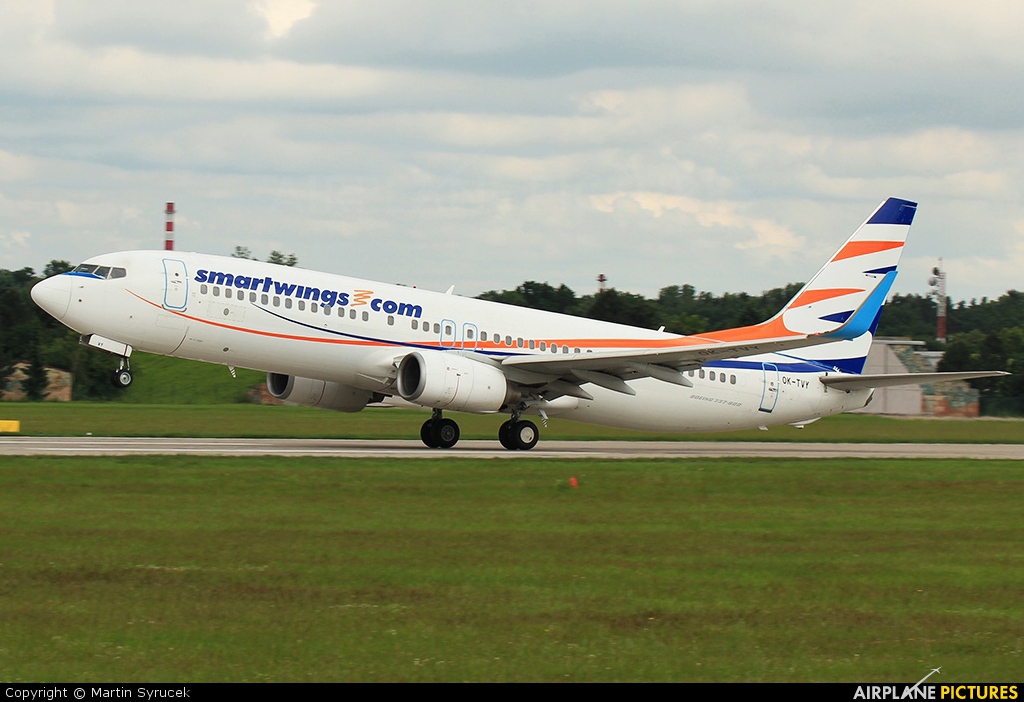 SmartWings OK-TVY aircraft at Pardubice