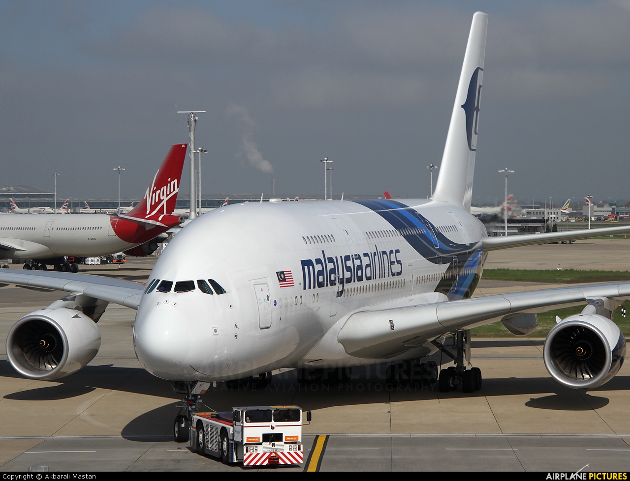 Malaysia Airlines 9M-MNC aircraft at London - Heathrow