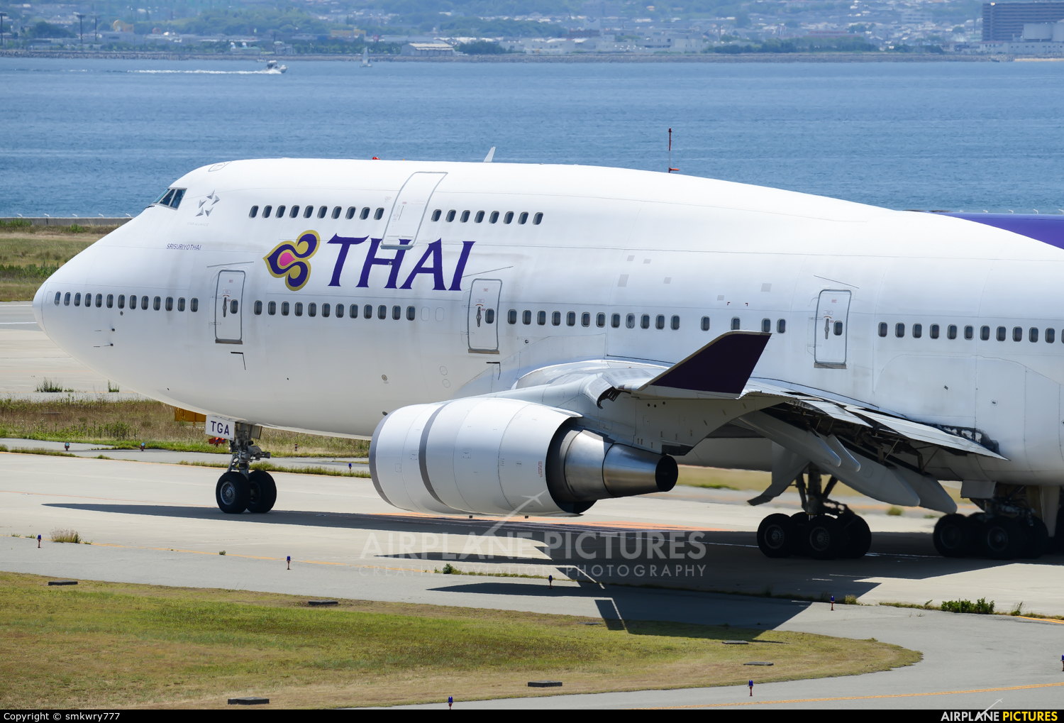 Thai Airways HS-TGA aircraft at Kansai Intl