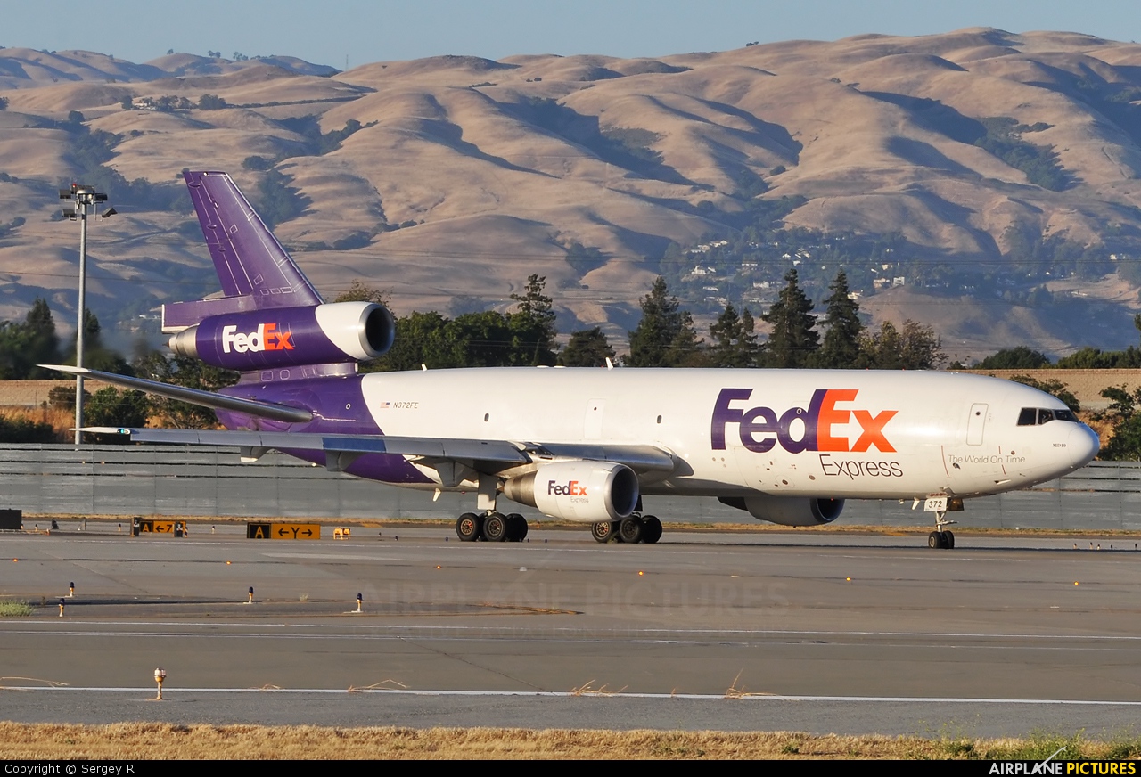 FedEx Federal Express N372FE aircraft at San Jose - Norman Y. Mineta