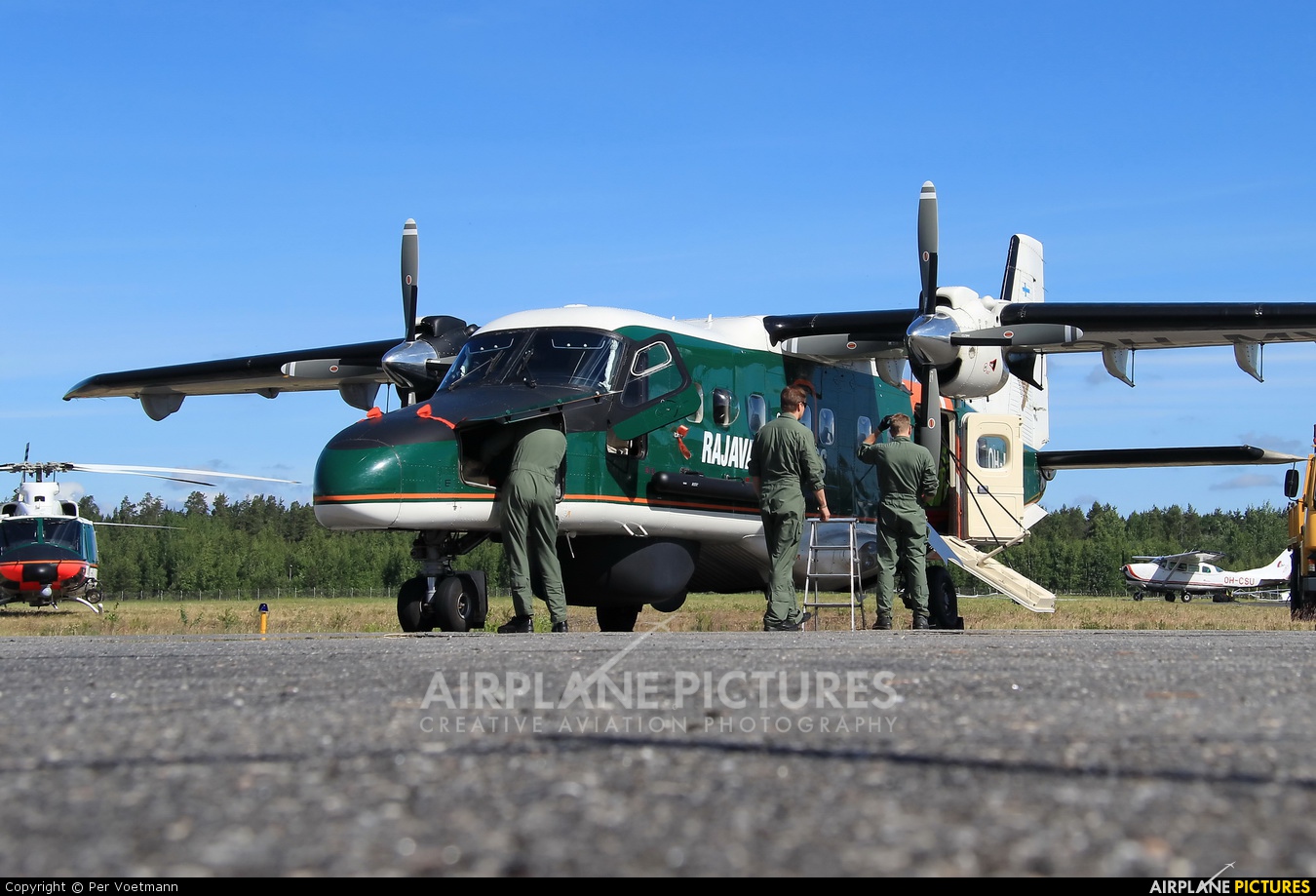 Finland - Border Guard OH-MVN aircraft at Lappeenranta