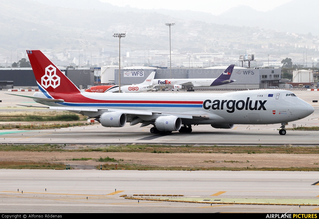 Cargolux LX-VCA aircraft at Barcelona - El Prat