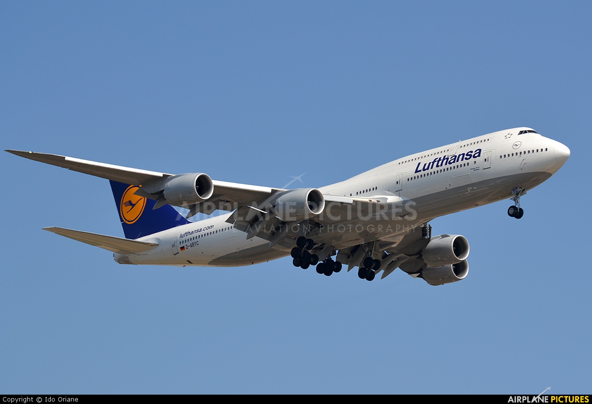 Lufthansa D-ABYC aircraft at Tel Aviv - Ben Gurion