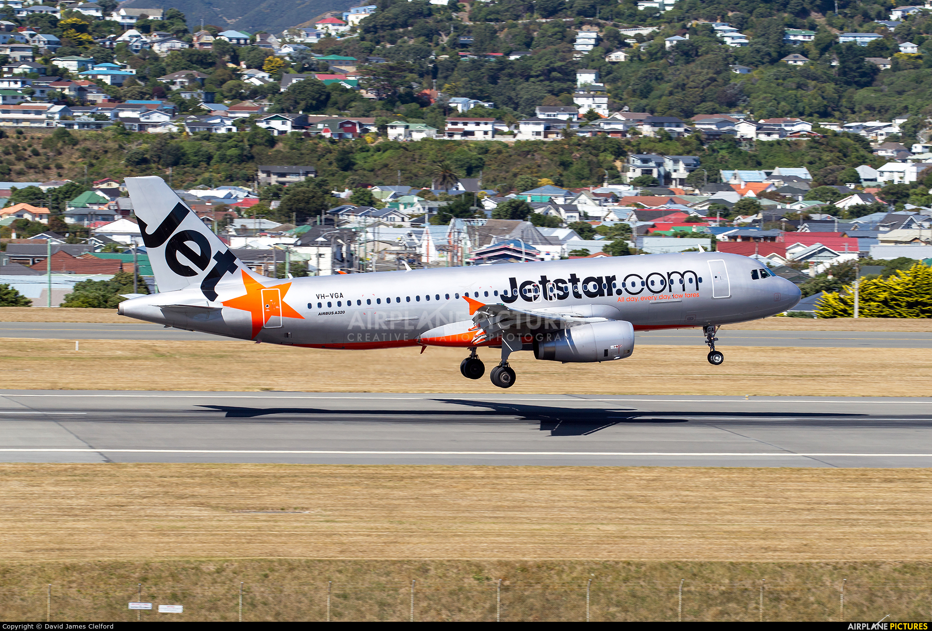 Jetstar Airways VH-VGA aircraft at Wellington Intl