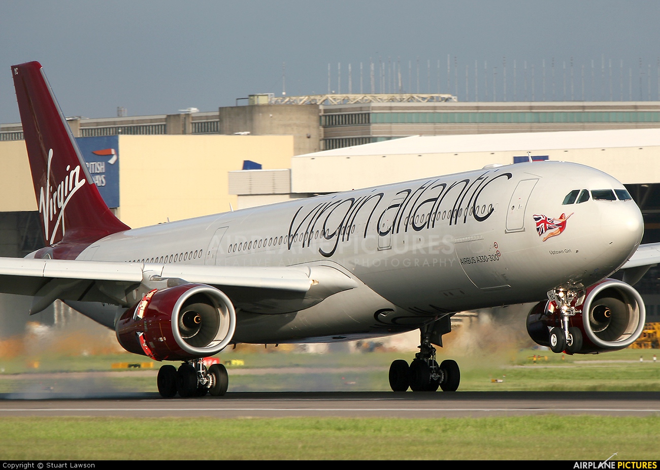 Virgin Atlantic G-VNYC aircraft at London - Heathrow