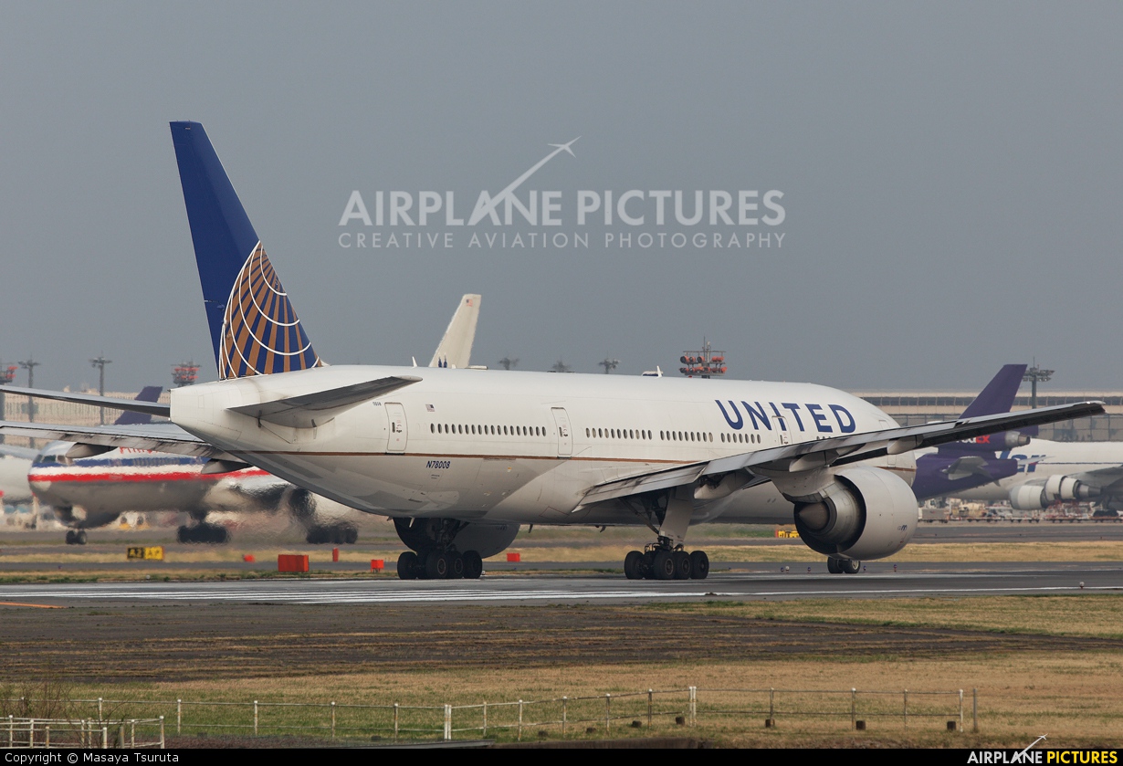 United Airlines N78008 aircraft at Tokyo - Narita Intl