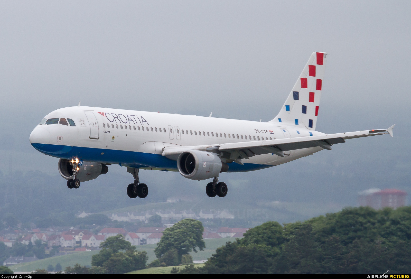 Croatia Airlines 9A-CTF aircraft at Glasgow