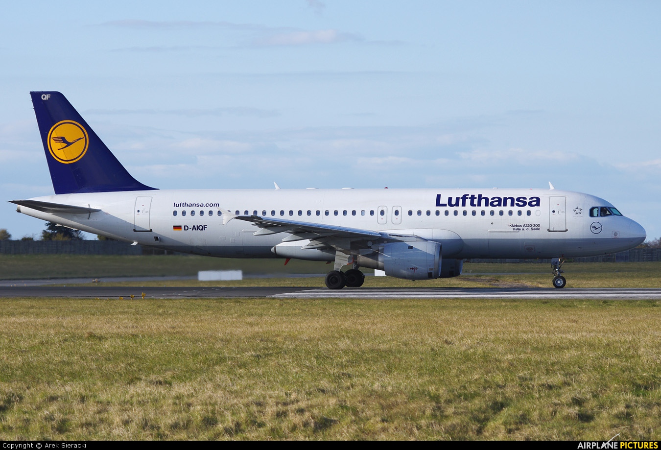 Lufthansa D-AIQF aircraft at Dublin
