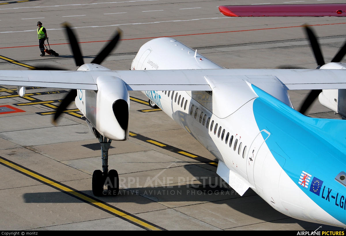 Luxair LX-LGN aircraft at Dortmund - Wickede