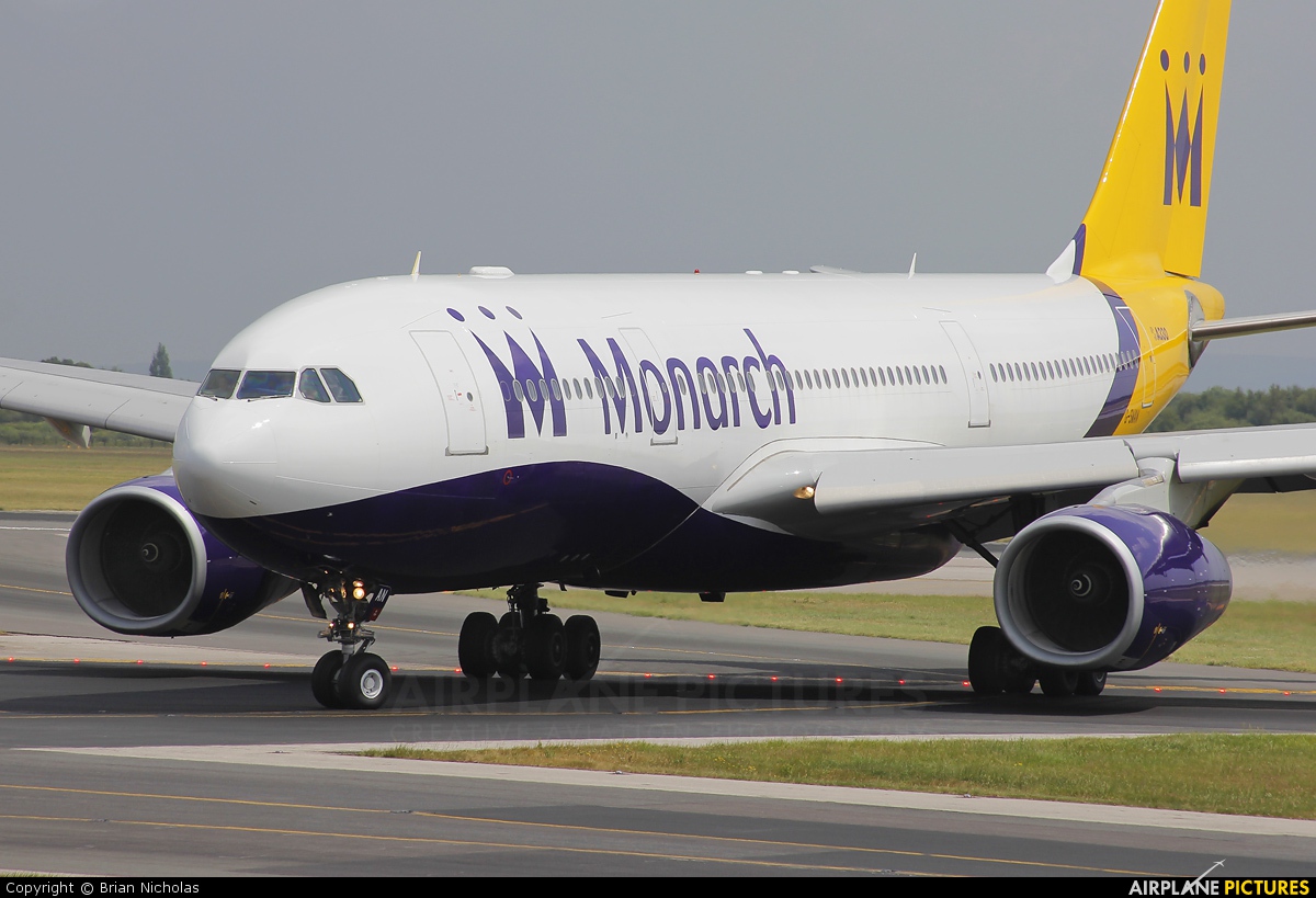 Monarch Airlines G-SMAN aircraft at Manchester