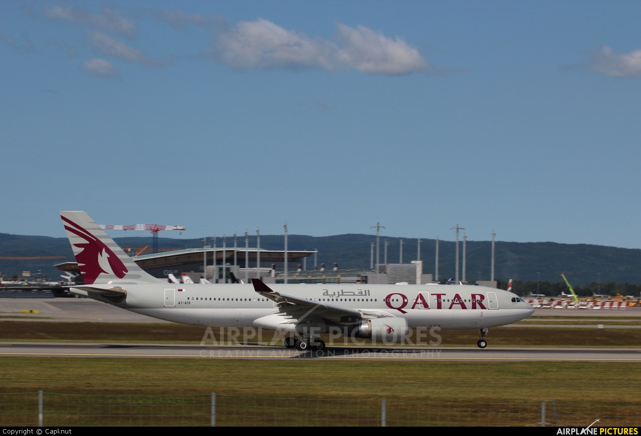 Qatar Airways A7-ACK aircraft at Oslo - Gardermoen