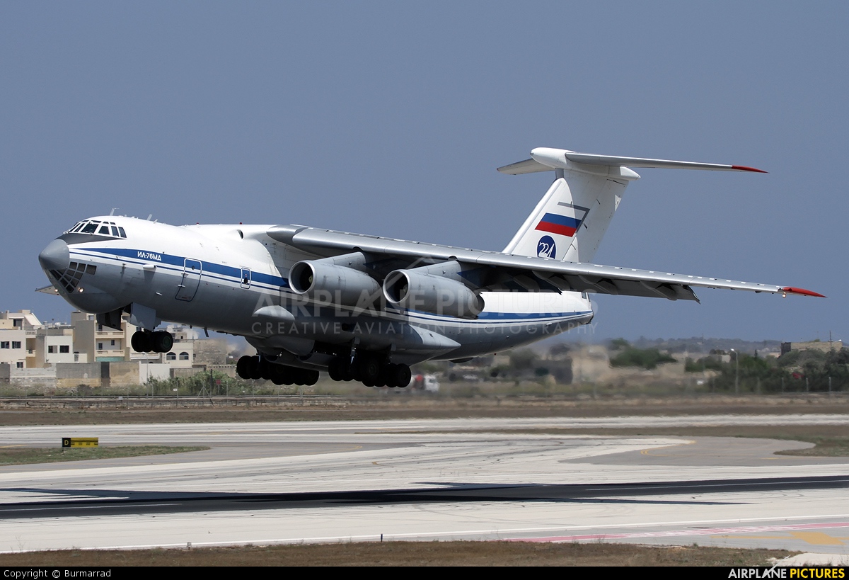 224 Flight Unit RA-76713 aircraft at Malta Intl