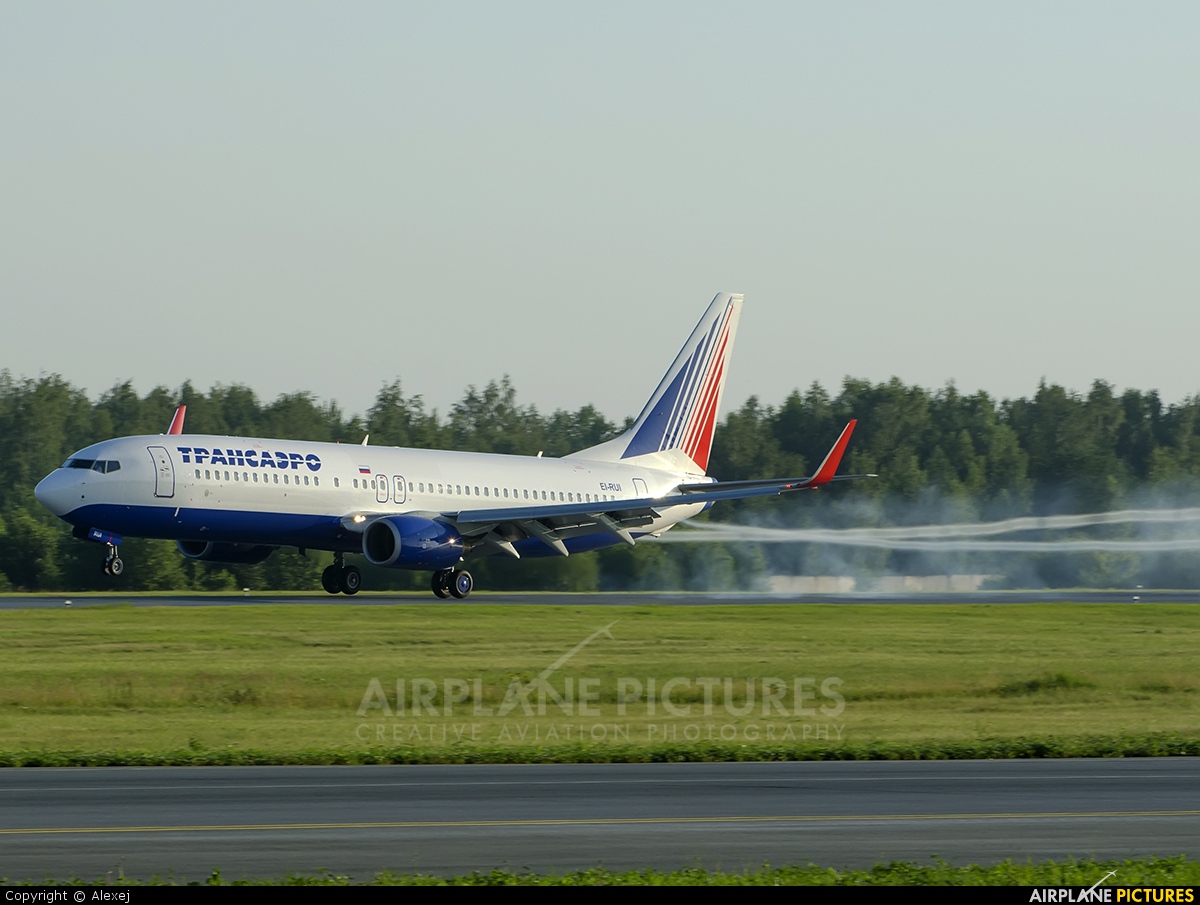 Transaero Airlines EI-RUI aircraft at Tyumen-Roschino