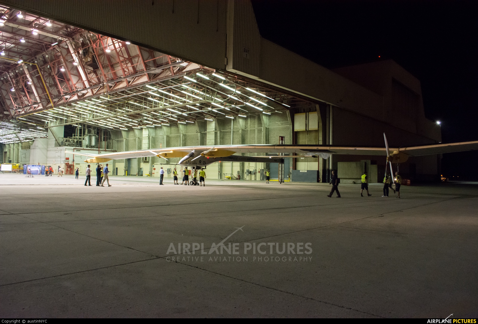 Solar Impulse HB-SIA aircraft at New York - John F. Kennedy Intl
