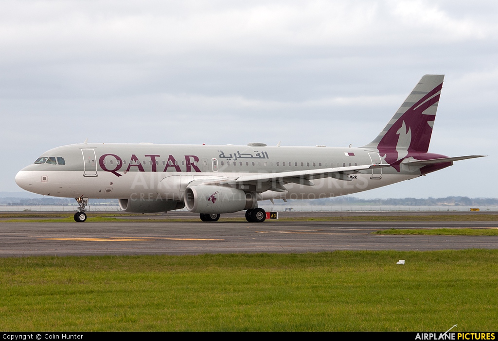 Qatar Amiri Flight A7-MBK aircraft at Auckland Intl