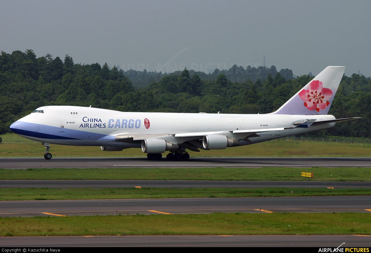 China Airlines Cargo B-18707 aircraft at Tokyo - Narita Intl