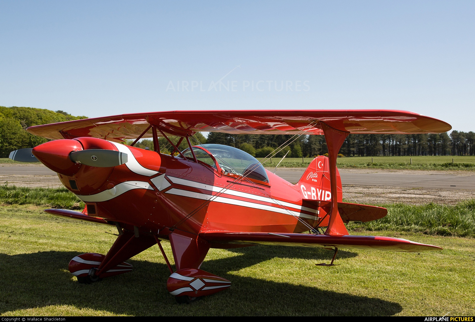 Private G-BYIP aircraft at Castle Kennedy