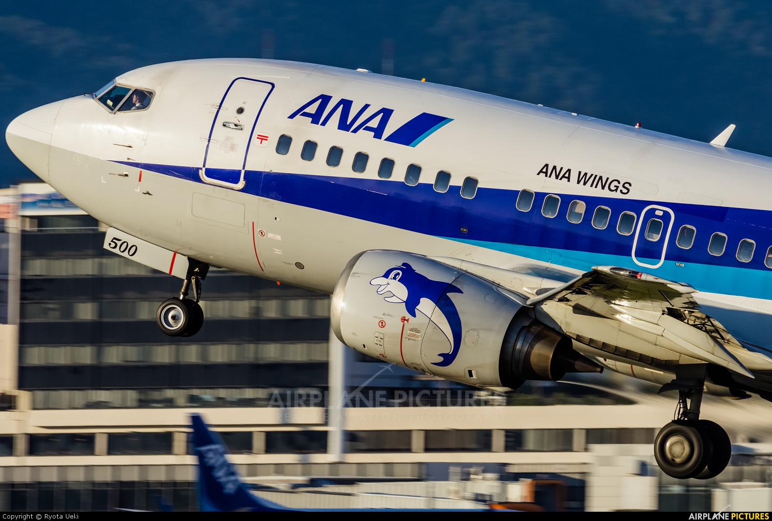 ANA Wings JA8500 aircraft at Osaka - Itami Intl