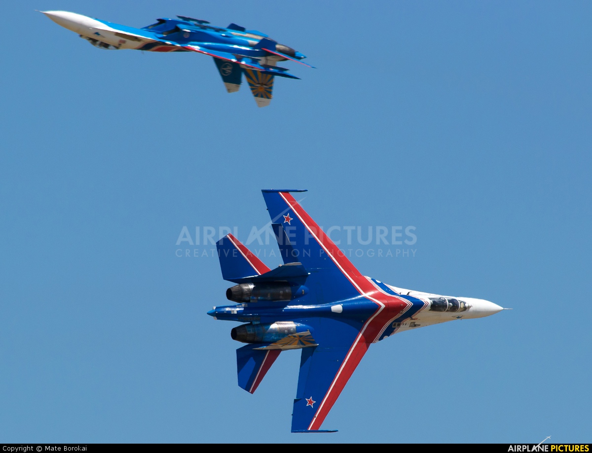 Russia - Air Force "Russian Knights" 20 aircraft at Kecskemét