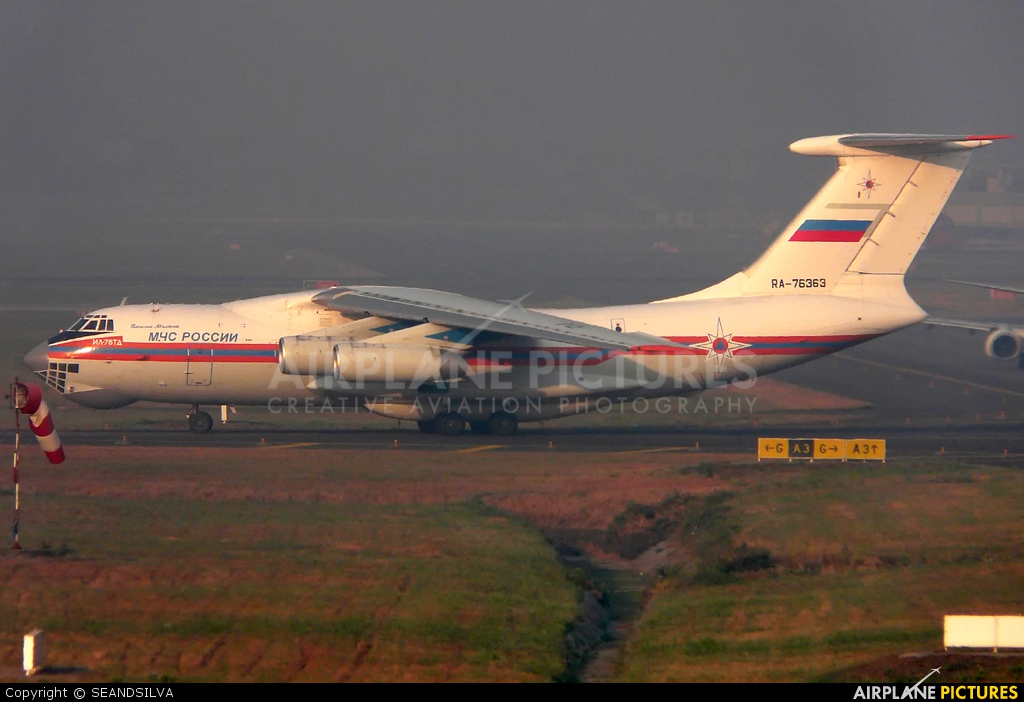 Russia - МЧС России EMERCOM RA-76363 aircraft at Mumbai - Chhatrapati Shivaji Intl