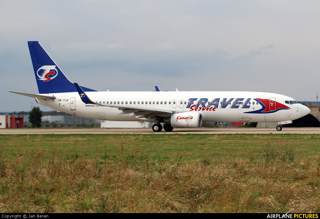 Travel Service OK-TVF aircraft at Brno - Tuřany
