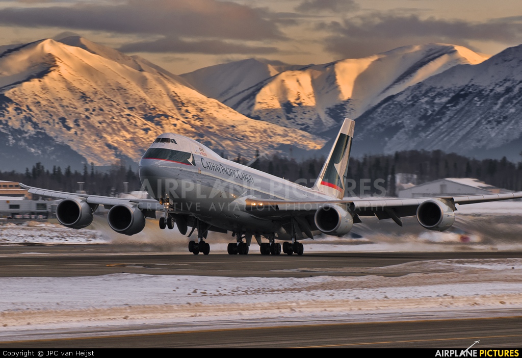 Cathay Pacific Cargo B-LJJ aircraft at Anchorage - Ted Stevens Intl / Kulis Air National Guard Base