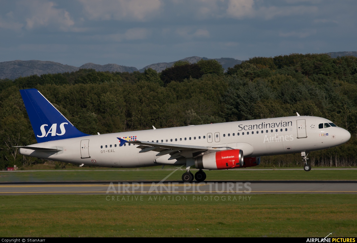 SAS - Scandinavian Airlines OY-KAL aircraft at Stavanger - Sola
