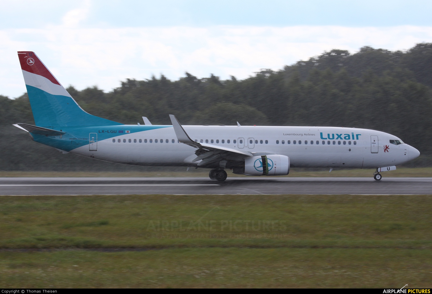 Luxair LX-LGU aircraft at Luxembourg - Findel