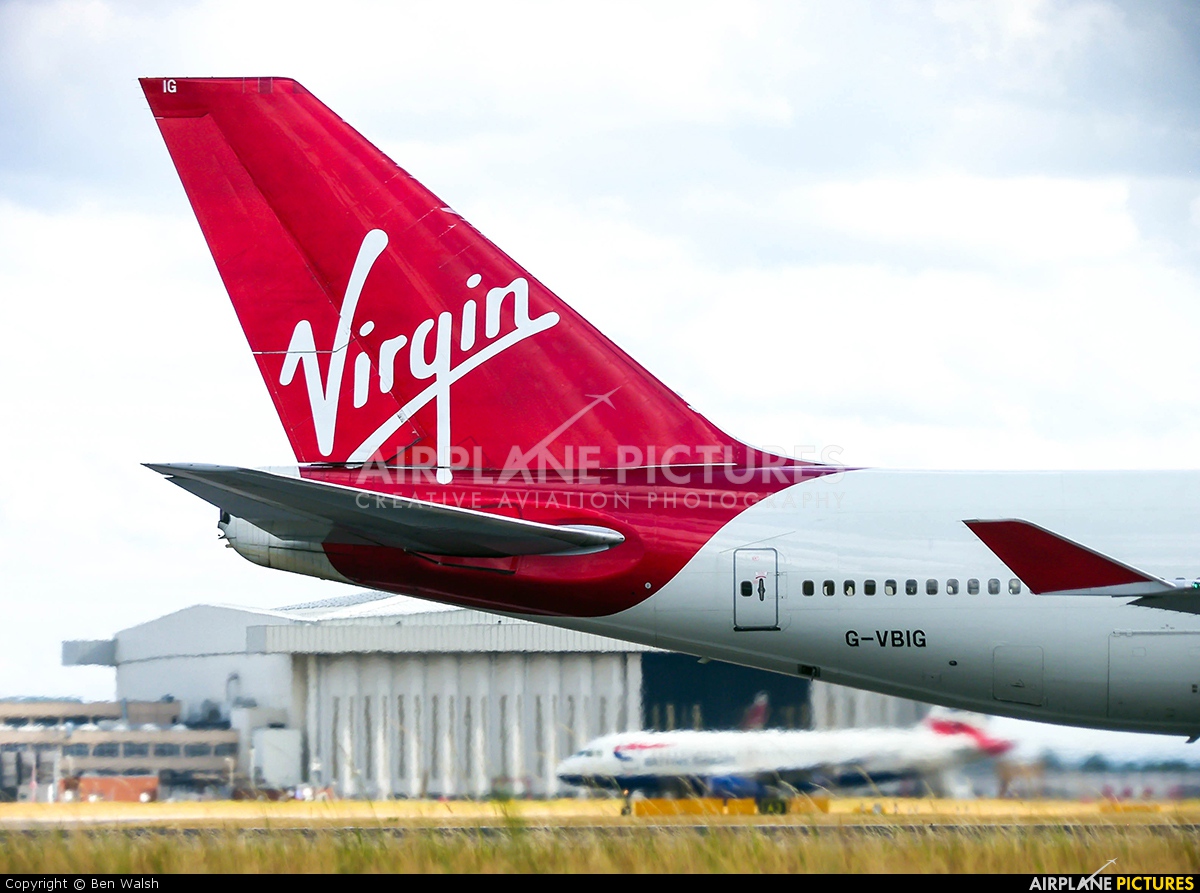 Virgin Atlantic G-VBIG aircraft at London - Heathrow