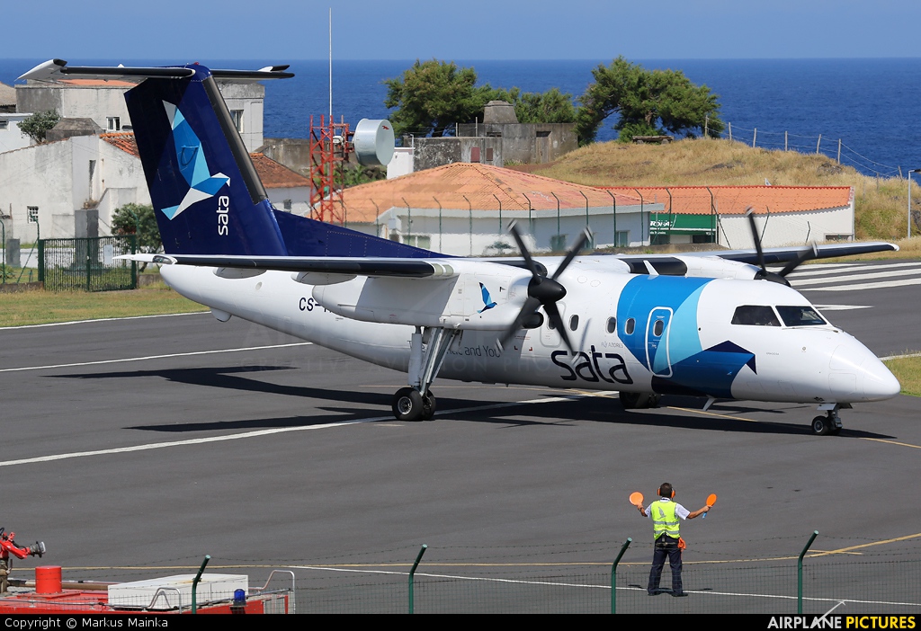 SATA Air Açores CS-TRB aircraft at Azores - Corvo