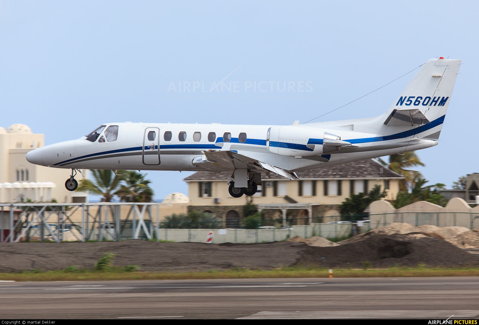 Private N560HM aircraft at Sint Maarten - Princess Juliana Intl
