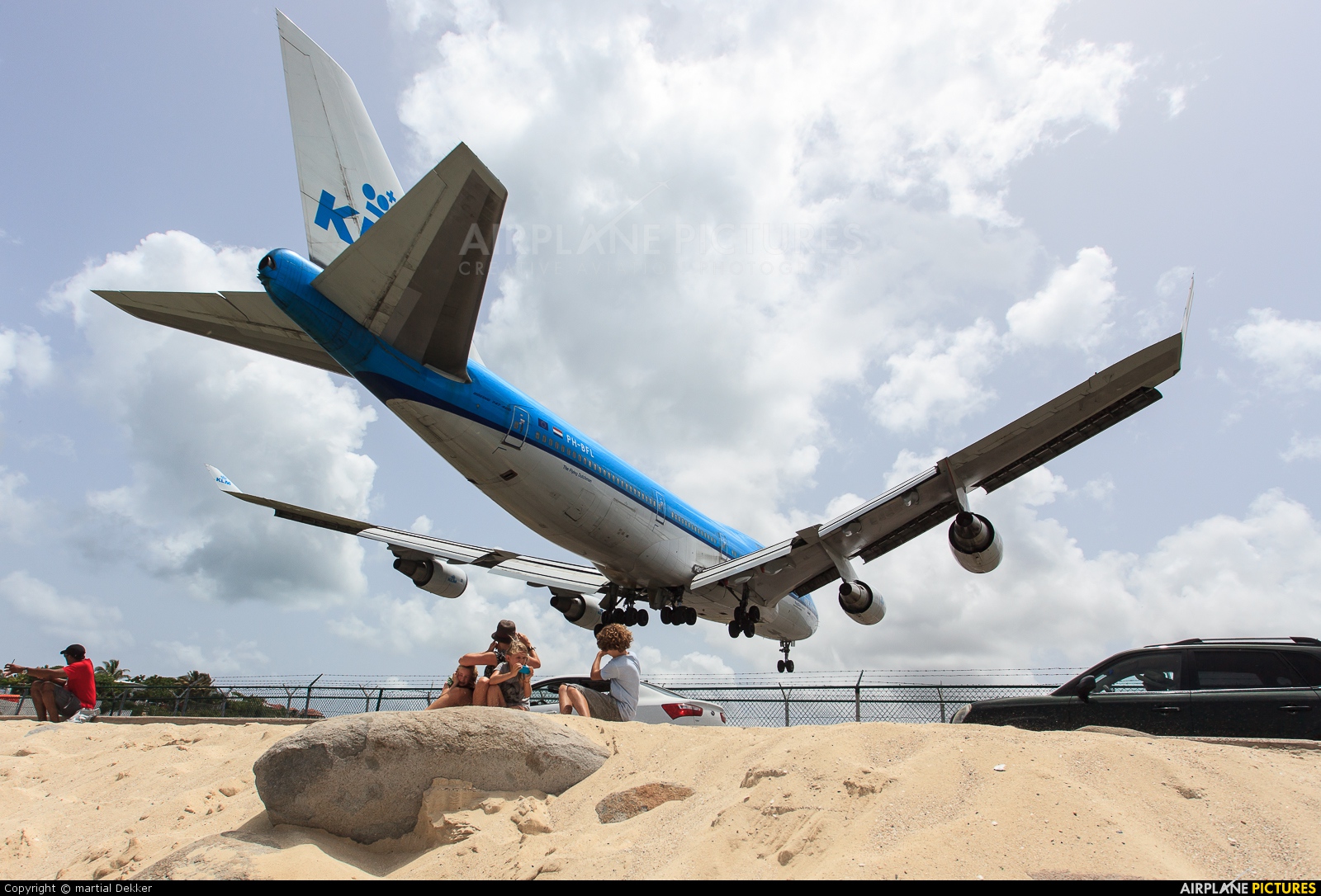 KLM PH-BFL aircraft at Sint Maarten - Princess Juliana Intl