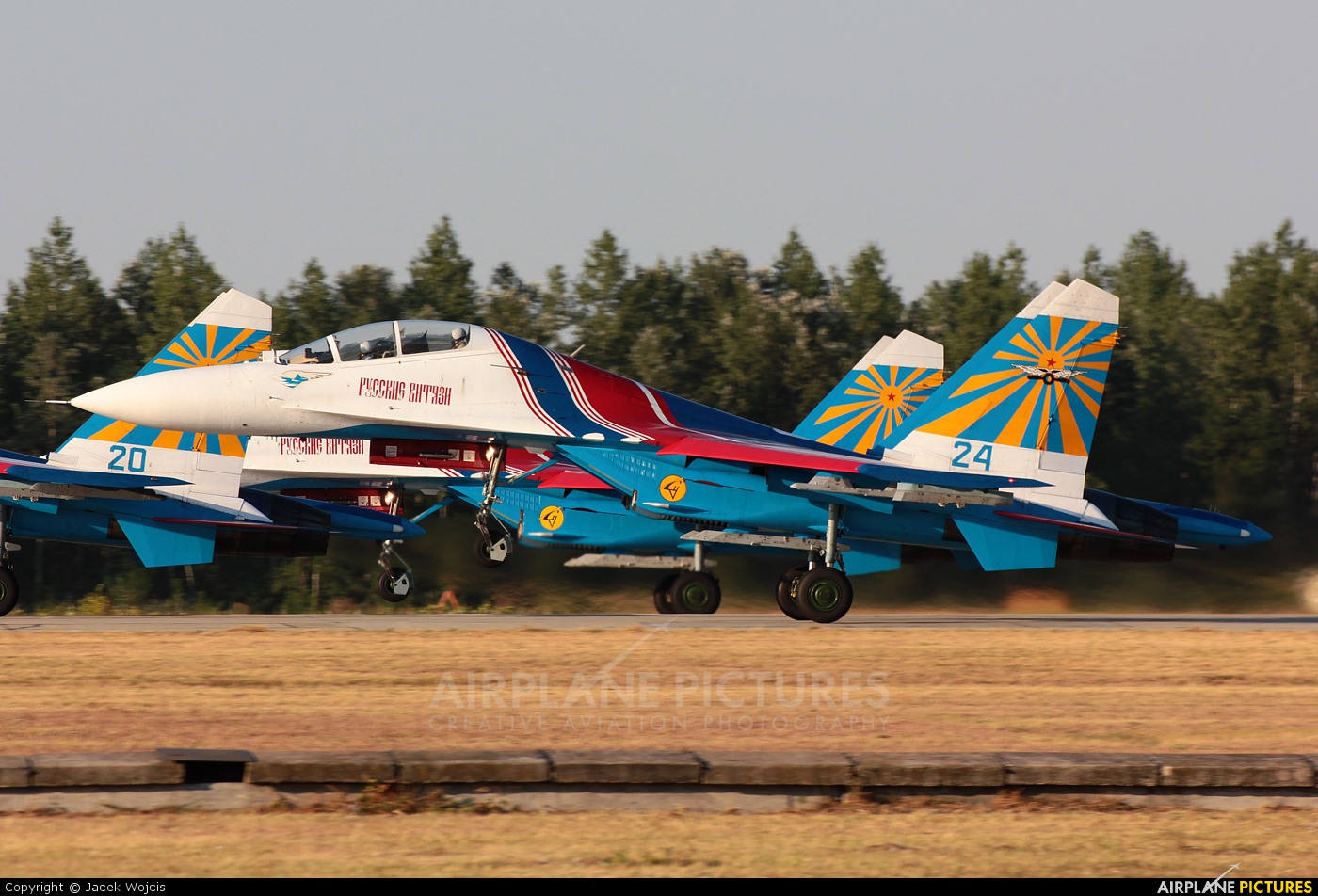 Russia - Air Force "Russian Knights" 24 aircraft at Kecskemét
